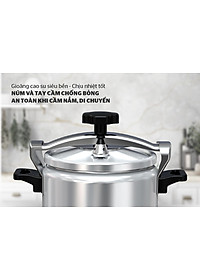 Nồi áp suất Sunhouse SHG9900-04, SHG9900-05, SHG9900-06, Dung tích 4L, 5L, 6L, Chất liệu nhôm nguyên chất bền bỉ, Sử dụng trên bếp gas và bếp hồng ngoại, không dùng được bếp từ - Hàng chính hãng