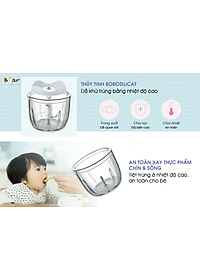 Máy Xay Thực Phẩm Bear QSJ-D02Q1 Xay Cực Êm 0.6L - Hàng Nhập Khẩu
