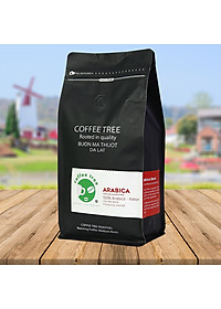 Cà phê bột Arabica Cầu Đất 500g nguyên chất 100% thơm nồng, vị nhẹ, gu tây TẶNG Phin Nhôm Pha Cà Phê Màu Đỏ Cao Cấp