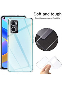 Ốp lưng silicon dẻo cho Oppo A36 / Oppo A76 / Oppo A96 / Oppo K10 / Realme 9i hiệu Ultra Thin trong suốt mỏng 0.6mm độ trong tuyệt đối chống trầy xước - Hàng nhập khẩu