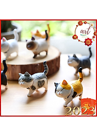 Mô Hình Trang Trí Tượng Mèo Mew Mew Cute Decor Xe Ôtô - Art House