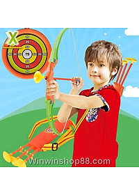 Đồ Chơi Bắn Cung Bằng Nhựa Dành Cho Trẻ Em V.2, Đồ Chơi Vận Động Cho Trẻ