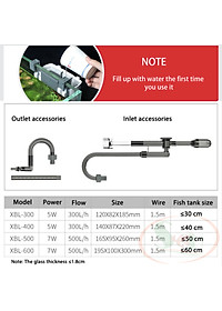 Lọc treo Xiaoli Sunsun XBL 300, 400, 500, 600 kèm hút váng lọc bể cá thủy sinh