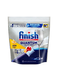 Viên rửa chén bát Finish Quantum túi 21 viên