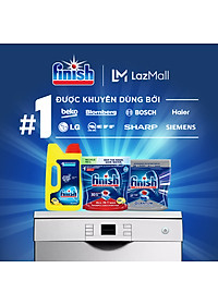 Bột Rửa Chén Bát Hương Chanh Finish Classic Power Powder Lemon Sparkle chai 1 kg