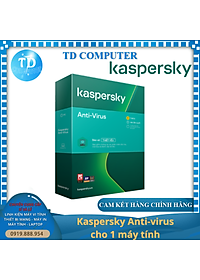 Bản quyền phần mềm dùng cho máy tính Kaspersky Anti-virus cho 1 máy tính (KL1171MCCFS) – Hàng chính hãng