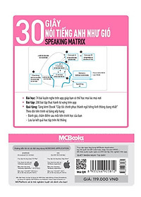 Sách Speaking Matrix - 30 Giây Nói Tiếng Anh Như Gió