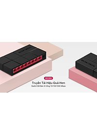 Bộ chia mạng Mercusys MS108G 8-Port 10/100/1000 Mbps - Hàng chính hãng