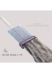 Cây Chổi Lau Nhà Tự Vắt Thông Minh Xoay 360 Độ - Vệ Sinh Cửa Kính Trần Nhà Tiện Lợi - Tặng Kèm 2 Bông Lau- Hàng Loại 1 - Chính Hãng MINIIN