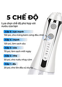 Tăm nước cầm tay H2ofloss HF-2 phiên bản nâng cấp được phân phối độc quyền với nút mở bình nước tiện lợi, tặng kèm 7 đầu tăm, củ sạc nguồn thấp
