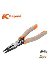 Kìm nhọn đa năng 9inch 225mm KAPUSI Japan K-8068, thép CRV độ cứng cao lưỡi kìm sắc