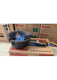 Bếp Khè Gas Công Nghiệp Namilux Tặng Kèm Van Ga Cao Áp Namilux Và 2M Dây Ga Thái Kèm 2 Cổ Dê - Hàng Chính Hãng