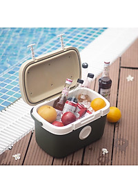 Thùng đá cắm trại ICEBOX ICE BOX  Thùng giữ nhiệt - Living on Dung tích 11L - Nhiều màu giữ lạnh lâu - THÙNG ĐÁ TIỆN DỤNG