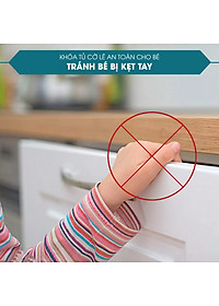 Combo 4 Khóa tủ lạnh, chốt an toàn tủ lạnh, ngăn kéo, tủ đồ. Khóa cửa tủ an toàn cho bé. Chất liệu nhựa cao cấp