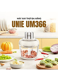 Máy Xay Thịt Đa Năng Unie UM366, 400W, 2 Cối Thủy Tinh, Chế Độ Tự Ngắt An Toàn, Hàng Chính Hãng