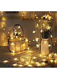 Đèn LED Hình Ngôi Sao Trang Trí Giáng Sinh, Noel, Lễ Tết