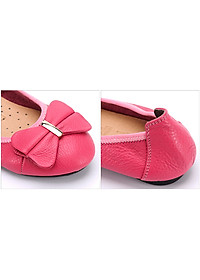 Giày Nữ Búp Bê Da Bò Huy Hoàng HT7912 - Hồng