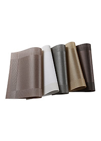 Bộ 6 Tấm Lót Bàn Ăn Cách Nhiệt Cao Cấp, Chống Thấm, Chống Trượt-Hàng Chính Hãng