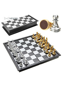 Bộ Cờ Vua Nam Châm Cao Cấp Chính Hãng- Kích Thích Phát Triển Trí Não, Thể Thao Trí Tuệ,  3 Kích thước - MINIIN