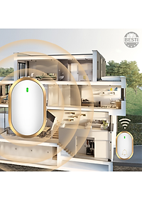 Chuông Cửa Không Dây Thông Minh Besti YBT01 (1 Nút Bấm, 1 Chuông ), Chống Nước, Khoảng Cách Sử Dụng Hiệu Quả 300M, 60 Loại Nhạc Chuông, 4 Mức Điều Chỉnh Âm Lượng - Hàng Chính Hãng