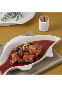 Đĩa cá hai vây sứ cao cấp Long Phương - Đĩa đựng đồ ăn hình cá