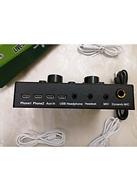 Sound card live stream V8 kết nối Bluetooth phiên bản mới
