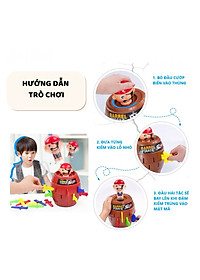 Trò Chơi Đâm Hải Tặc Hộp Lớn 24 kiếm, Đồ Chơi Trẻ Em và Người Lớn Giải Trí