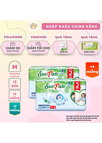 Nơi bán Combo 2 gói - Tã dán người lớn SunMate mới size M18/L18/XL18 + 2 miếng