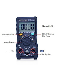 Đồng Hồ Đo Điện Vạn Năng Zoyi ZT-C4 - Điện Áp AC DC, Kiểm Tra Tụ, Dò NVC, Đo Điên Dung, Nhiệt Độ, Cảnh Báo Pin Thấp - Hàng Chính Hãng
