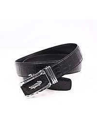 Thắt Lưng Nam Da Cá Sấu Thật KEM Leather [HÀNG CAO CẤP] Dây Nịt Da Cá Sấu Thật Dây Liền Nguyên Con Phần Da Bụng Trơn Màu Đen Cao Cấp KEMTL01 Bảo Hành Chính Hãng 24 Tháng