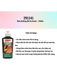 Kem dưỡng ghế da Sonax Leather Care 291141 mẫu 2020 250ml