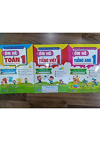 Sách Combo Ôn Hè Toán + tiếng việt + tiếng anh 1 ( Dành Cho Học Sinh Lớp 1 Lên Lớp 2 )