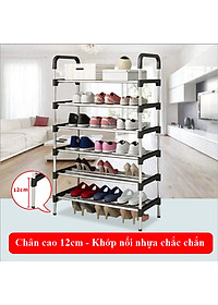 Kệ Để Giày Dép Inox 5 Tầng Lắp Ghép  Đa Năng Cao Cấp- Phong Cách Hàn Quốc - Chính Hãng MINIIN