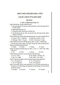 Tuyển Tập Đề Kiểm Tra Định Kì Khoa Học Tự Nhiên Lớp 8 (Dùng Chung Cho Các Bộ SGK Hiện Hành)