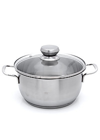 Bộ Nồi Xửng 3 Đáy Nắp Kính Fivestar ST-3DG - Hàng Chính Hãng