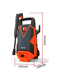 Máy bơm áp lực Yili rửa ôtô, xe máy công suất lớn 1400W, Áp suất 100Bar -  (Bản Cao cấp + Tặng phụ kiện) 