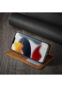 Bao da dạng ví dành cho iPhone 16 , 16 Plus , 16 Pro , 16 Pro Max ,  15 , 15 Pro , 15 Plus , 15 Pro Max có ngăn đựng thẻ , đựng tiền tiện lợi - Hàng nhập khẩu