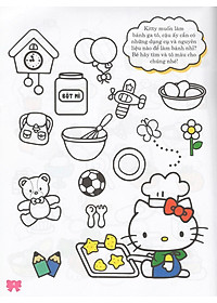 Sách Hello Kitty - Rèn Luyện Khả Năng Quan Sát (Tô Màu)