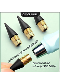 Bút Chì Vĩnh Cửu Không Cần Gọt Đầu Bút Chì HB 500.000 từ, Cây Bút Chì Nhiều Màu Sắc Thời Trang Có Tẩy Và Ngòi Thay Thế Với Thiết Kế Thông Minh