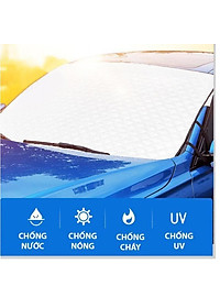 Bạt Phủ Che Nắng Chống Nóng Kính Lái Ô Tô Xe Hơi 3 Lớp Tráng Bạc Cao Cấp