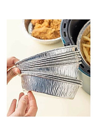 Bát Bạc Lót Nồi Chiên Không Dầu Cỡ 22cm Dày Cứng Tái Sử Dụng Nướng Nồi Chiên Không Dầu Đồ Nhà Bếp