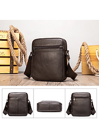 Túi đeo chéo nam DA BÒ THẬT phong cách mới  - BEE GEE DCN9214