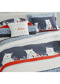 Bộ ga chun chần Everon EPM22074 ( 01 ga chun chần + 02 vỏ gối 45cmx65cm )