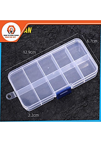 Hộp nhựa 8/10/15/24/36 ngăn đựng linh kiện điện tử, ốc vít, phụ kiện trang sức, mô hình đa năng