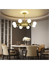 Đèn chùm DESPE loại 8 bóng kiểu dáng hiện đại, sang trọng trang trí nhà cửa độc đáo - kèm bóng LED chuyên dụng.