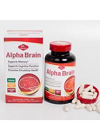 Viên uống bổ não Alpha Brain Olympian Labs Mỹ 60 viên chứa ginkgo biloba giúp tăng cường tuần hoàn não
