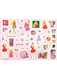 Bộ Sách Tô Màu Khổ Lớn Berbie - 50 Đề Can Bóc Dán Đề Can (Bộ 3 Cuốn)