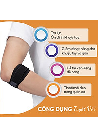 Đai quấn khuỷu tay loại vừa Phiten metax elbow band middle AP246003/AP246004/AP246005