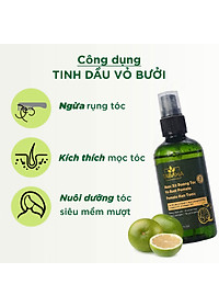 Xịt mọc tóc nhanh tinh dầu vỏ bưởi Tabaha 120ml dành cho Nam giới bị rụng tóc, tóc thưa