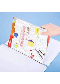  Decal bọc vở trong suốt Deli - 10 chiếc - Phù hợp với nhiều loại sách vở - EH830